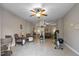 Spacious living room featuring seating arrangement and exercise equipment with ample room to enjoy at 40 Ringneck Ct, Lillington, NC 27546