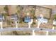 An aerial view of the property and neighborhood offering a sense of community and location at 415 Moonlight Dr, Fuquay Varina, NC 27526