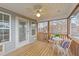 Covered outdoor patio with charming furnishings, perfect for relaxation and enjoying the outdoors at 415 Moonlight Dr, Fuquay Varina, NC 27526
