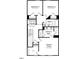 Third-floor floorplan featuring an owner's suite, two additional bedrooms, two baths, and laundry at 423 Rowe Way, Knightdale, NC 27545