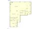 First floor plan showing layout of living room, dining room, kitchen, bath, and bedroom at 428 Morgan Ridge Rd, Holly Springs, NC 27540
