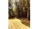 Lush backyard with mature trees, offering privacy and a serene outdoor space at 4332 Blossom Hill Ct, Raleigh, NC 27613
