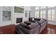 Bright living room with fireplace and natural light at 4711 Marena Pl, Durham, NC 27707