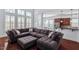 Bright living room with hardwood floors and natural light at 4711 Marena Pl, Durham, NC 27707