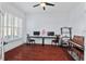Bright home office with hardwood floors and ample workspace at 4711 Marena Pl, Durham, NC 27707