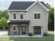 Charming two-story home featuring a covered porch and modern architectural design at 509 Colleton Rd, Raleigh, NC 27610
