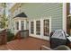 An outdoor deck offering the perfect place to relax and enjoy the beauty of the outdoors at 6108 King Croydon Ct, Raleigh, NC 27603