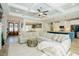 Open-concept living room seamlessly connects to the dining area and kitchen at 65 Walking Trl, Youngsville, NC 27596