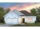 Charming one-story home with white siding, attached garage, and inviting front porch at 776 Ben Ledi Ct, Raleigh, NC 27603