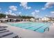 Resort-style community pool with ample lounge seating for relaxing on sunny days at 776 Ben Ledi Ct, Raleigh, NC 27603