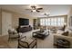 A large living room with comfortable seating, modern furniture, and great natural light at 804 Long Meadows Rd, Chapel Hill, NC 27516