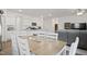 Open-concept living space with a dining area, modern kitchen, and cozy seating, perfect for gatherings at 88 Molly Mac Ln, Angier, NC 27501
