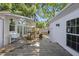 Beautiful backyard showcasing a wooden deck and lush greenery at 905 N Hyde Park Ave, Durham, NC 27701