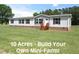 Charming single-story home featuring wood steps, light siding, black shutters, and a well-maintained lawn on a sunny day at 9115 Nc 157, Rougemont, NC 27572