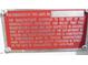 Close-up of the HUD tag on the home, ensuring it meets the required safety and construction standards at 9115 Nc 157, Rougemont, NC 27572