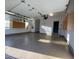 Spacious garage with ample storage, epoxy flooring, and convenient interior and exterior access doors at 9413 Lake Villa Way, Raleigh, NC 27614