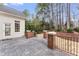 Charming outdoor patio area featuring brick columns and a stone paver surface at 100 Tavernelle Pl, Cary, NC 27519