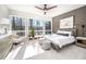 Bright and airy main bedroom with large windows, soft carpet, and tasteful decor at 1004 Kings Mill Rd, Chapel Hill, NC 27517
