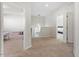Hallway with carpet and a view into multiple rooms at 106 Capanne Ct, Clayton, NC 27527