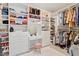 Spacious walk-in closet with ample storage and vanity area at 106 Capanne Ct, Clayton, NC 27527