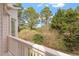 An outdoor balcony offering views of the surrounding trees at 108 Finnway Ln, Cary, NC 27519