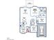 Detailed floor plan showcasing the layout of the home, including room dimensions and features at 11228 N Radner Way, Raleigh, NC 27613