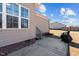 A small patio next to the house at 121 Starlight Dr, Lillington, NC 27546