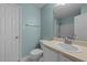 This bathroom has a single sink, toilet, and walk-in shower at 209 Intern Way, Durham, NC 27713