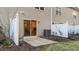 This home features a fenced patio with a sliding glass door at 209 Intern Way, Durham, NC 27713