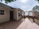 Spacious deck offering outdoor living with direct access to the home and backyard at 212 Walnut Creek Dr, Clayton, NC 27520