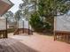 Large back deck leads to a private backyard, ideal for outdoor activities and gatherings at 212 Walnut Creek Dr, Clayton, NC 27520