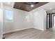Bedroom with recessed lighting, hardwood floors, neutral paint, and well-placed windows for ample sunlight at 226 Woodsborough Pl, Raleigh, NC 27601