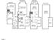 Detailed floor plan showing layout with dimensions, bedrooms, and rooftop balcony at 226 Woodsborough Pl, Raleigh, NC 27601