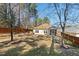 A spacious backyard featuring a charming screened porch and a privacy fence, perfect for outdoor gatherings at 23 Juliette Dr, Durham, NC 27713