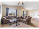 Inviting living room with vaulted ceilings, plush seating, and natural light at 2425 Shreve Rd, Rocky Mount, NC 27801