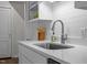Modern kitchen with stainless steel sink and stylish countertops at 2511 State St, Durham, NC 27704