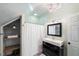 Bathroom featuring tiled floors, chandelier and vanity sink at 27 Ellen Cir, Clayton, NC 27527