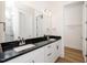 Bathroom featuring double vanity with modern finishes and ample lighting at 276 Bevis Marks Dr, Fuquay Varina, NC 27526