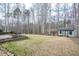 Expansive backyard featuring a shed and partially wooded lot at 290 Silver Creek Dr, Clayton, NC 27520
