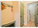 Convenient mud room area with coat rack, bench, and access to laundry room at 290 Silver Creek Dr, Clayton, NC 27520
