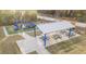 Playground featuring a slide, climbing structures, and shaded picnic tables at 2907 Jakes View Pt, Fuquay Varina, NC 27526