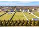 Aerial view of the neighborhood featuring well-manicured lawns and mature trees at 319 Brinkley Cir, Mebane, NC 27302