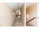 Hallway with carpeting offering access to other rooms including a bonus room or bedroom at 319 Brinkley Cir, Mebane, NC 27302