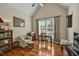 Charming home office with hardwood floors, vaulted ceiling, and large window for great natural light at 363 Rolling Meadows Ln, Chapel Hill, NC 27517