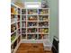 Well-organized pantry featuring ample shelving and storage for all your kitchen essentials at 363 Rolling Meadows Ln, Chapel Hill, NC 27517