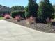 A neatly manicured front yard featuring lush green shrubs and ornamental grasses lining a paved walkway at 363 Rolling Meadows Ln, Chapel Hill, NC 27517