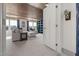 Spacious bonus room with natural light, wood ceiling, and custom shelving at 3633 Jordan Shires Dr, New Hill, NC 27562