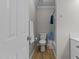 A clean bathroom with a toilet and tub-shower combination at 402 Homestead Park Dr, Apex, NC 27502