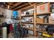 Spacious basement with ample storage space on shelves for organized living at 4605 Erwin Rd, Durham, NC 27705