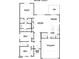 Detailed floor plan showcasing layout of rooms in the home and square footage at 472 Springtooth Dr, Zebulon, NC 27597